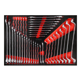 Jeu de clés à molette dans insert en mousse, 41 pcs KS Tools