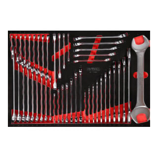 Jeu de clés à molette dans insert en mousse, 46 pcs KS Tools