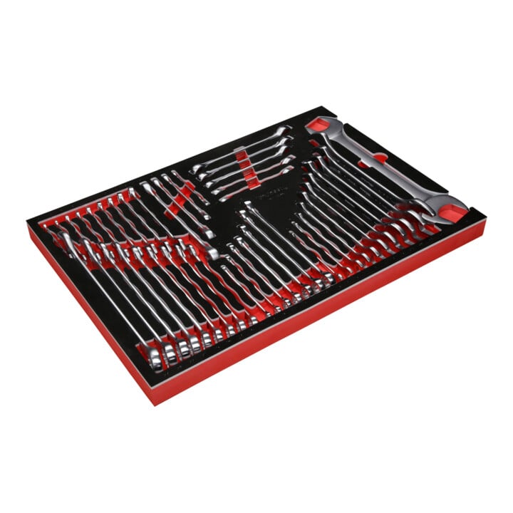 Jeu de clés à molette dans insert en mousse, 46 pcs KS Tools