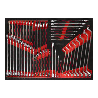 Jeu de clés à molette dans insert en mousse, 50 pcs KS Tools