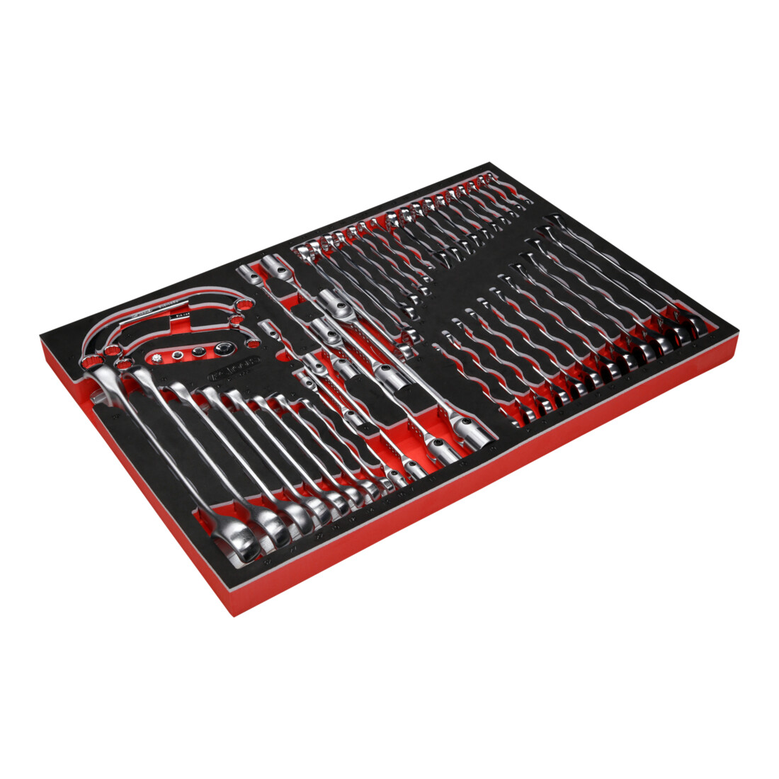 Jeu de clés à molette dans insert en mousse, 51 pcs KS Tools