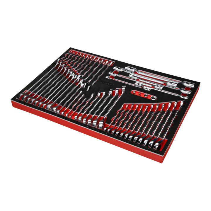 Jeu de clés à molette dans insert en mousse, 53 pcs KS Tools