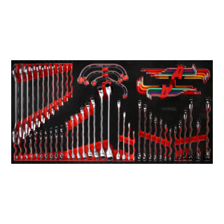 Jeu de clés à molette dans insert en mousse, 68 pcs KS Tools