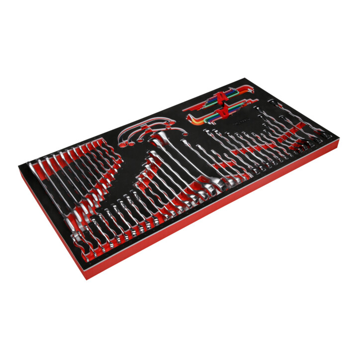 Jeu de clés à molette dans insert en mousse, 68 pcs KS Tools