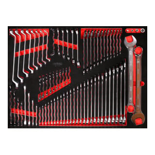 Jeu de clés à molette dans insert en mousse, 76 pcs KS Tools