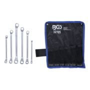 Jeu de clés à œil doubles contre-coudées en pouce 1/4" - 3/4" 6 pièces BGS-4