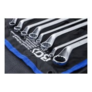 Jeu de clés à œil doubles coudées 6 x 7 - 20 x 22 mm 8 pièces BGS-2