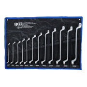Jeu de clés à œil doubles coudées 6 x 7 - 30 x 32 mm 12 pièces-1