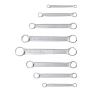 Jeu de clés à œil doubles extra plates 6-22 mm 8 pièces BGS-4