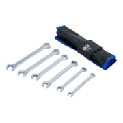 Jeu de clés à tuyauter 8 x 9 - 18 x 19 mm 6 pièces Kraftmann-2