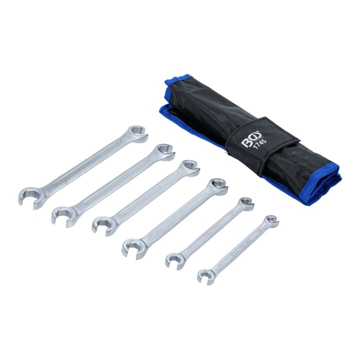 Jeu de clés à tuyauter 8 x 9 - 18 x 19 mm 6 pièces Kraftmann