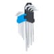 Jeu de clés allen extra longues Profil T (pour TX) T10 - T50 9 pièces BGS