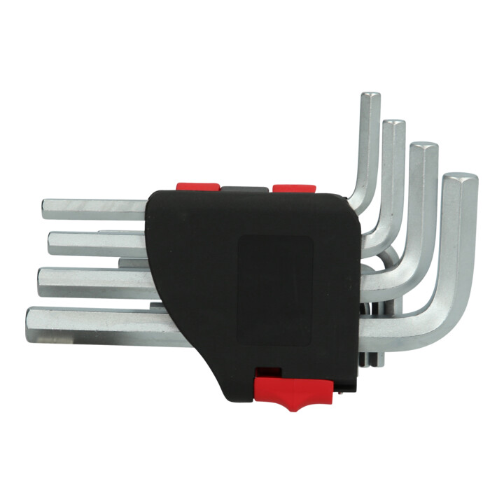 Jeu de clés Allen KS Tools, dans un support à charnière, 10 pièces 1/16"-3/8", avec douille hexagonale