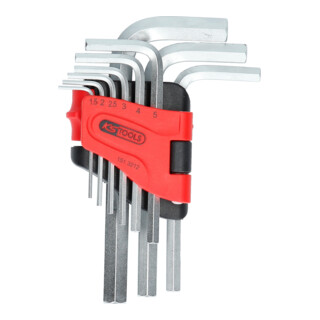 Jeu de clés Allen KS Tools, dans un support à charnière, 9 pièces de 1,5 à 10 mm