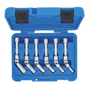 Jeu de clés articulées pour bougies de préchauffe universelles, hexagonales 10 mm (3/8") 8 - 16 mm 6 pièces BGS-2