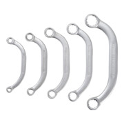 Jeu de clés demi-lune en pouce 1/4" - 7/8" 5 pièces BGS-3