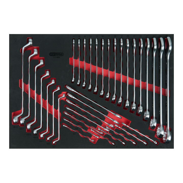 Jeu de clés KS Tools, 35 pièces, insert système 1/1