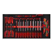 Jeu de clés mâles coudées et de limes SCS, 42 pcs, module 1.1/3 KS Tools