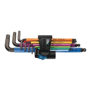 Jeu de clés mâles coudées WERA  6 pans Hex-Plus