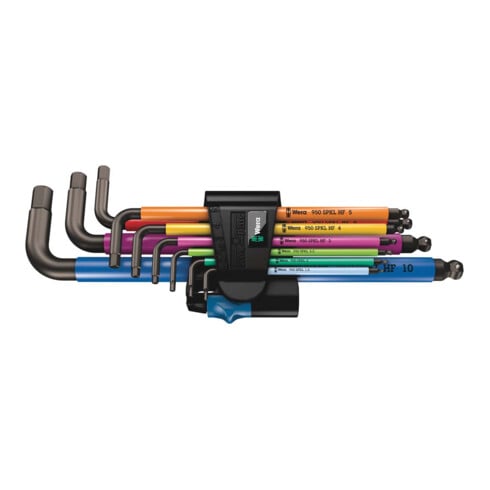 Jeu de clés mâles coudées WERA 6 pans Hex-Plus