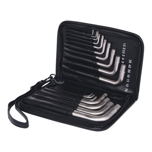 Jeu de clés mâles six pans KS Tools TITANplus, 17 pièces