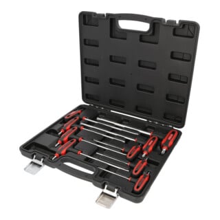 Jeu de clés mâles TX percé poignée T 9pcs..TB10-TB50