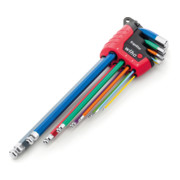 Jeu de clés mâles Wiha dans support ErgoStar tête hexagonale sphérique 9 pces couleur vive-2
