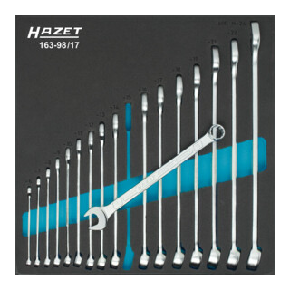 Jeu de clés mixtes 163-98/17 HAZET