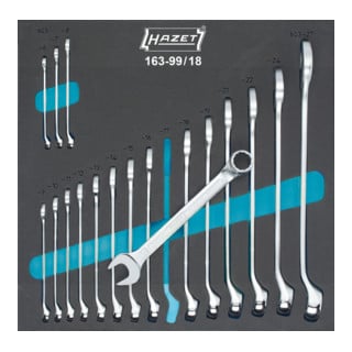 Jeu de clés mixtes 163-99/18 HAZET