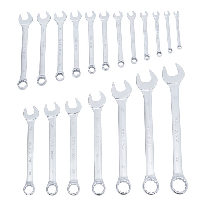 Jeu de clés mixtes 8 - 32 mm 19 pièces Kraftmann