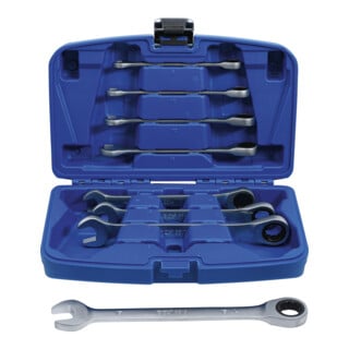 Jeu de clés mixtes à cliquet 8 - 19 mm 8 pièces BGS
