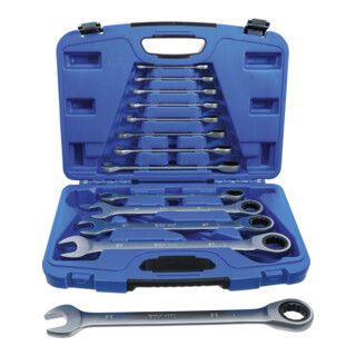 Jeu de clés mixtes à cliquet 8 – 32 mm 13 pièces Kraftmann