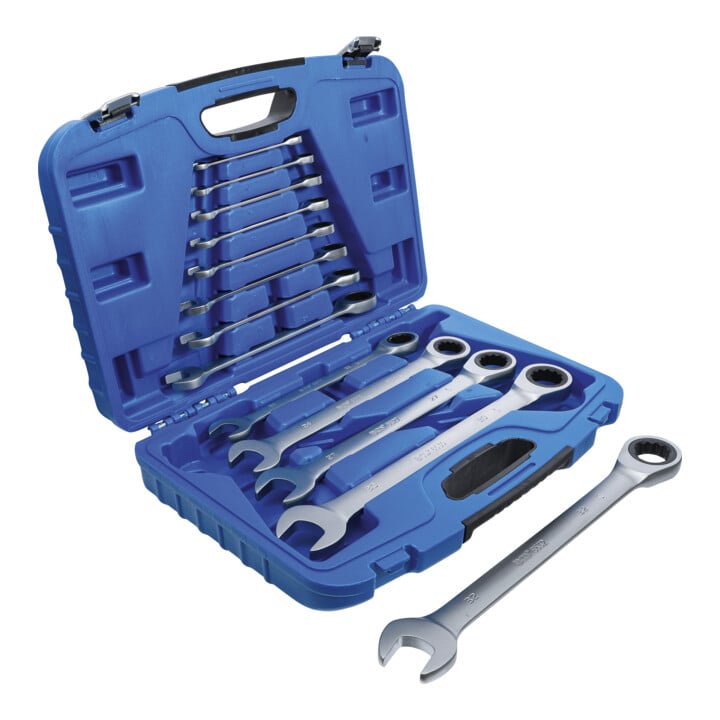 Jeu de clés mixtes à cliquet 8 – 32 mm 13 pièces Kraftmann