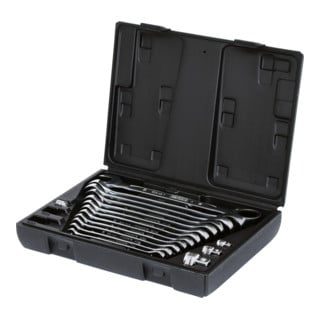 Jeu de clés mixtes à cliquet KS Tools GEARplus, 16 pcs.