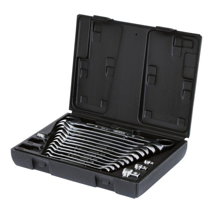 Jeu de clés mixtes à cliquet KS Tools GEARplus, 16 pcs.