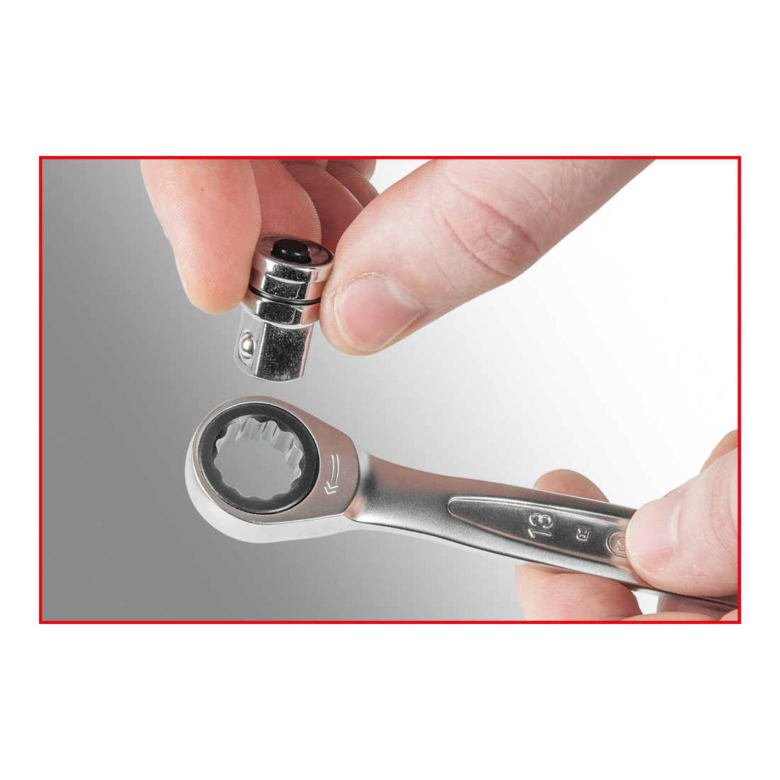 Jeu de clés mixtes à cliquet KS Tools GEARplus, 16 pcs.