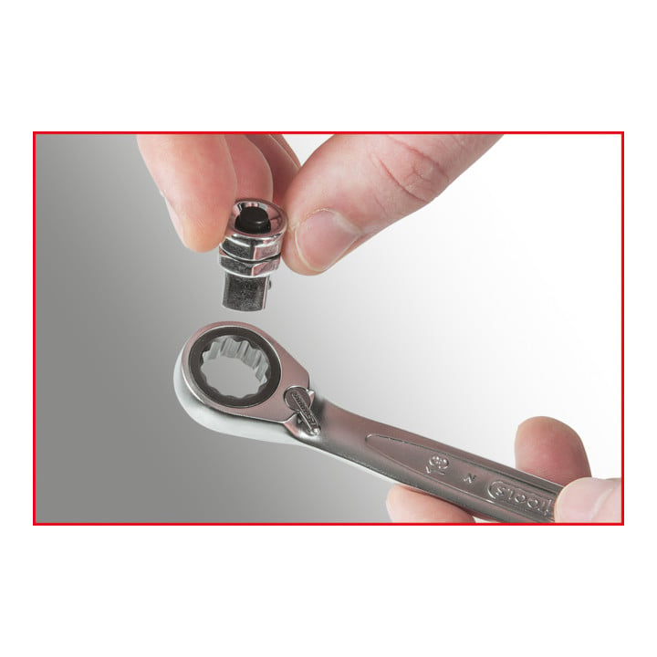Jeu de clés mixtes à cliquet réversible KS Tools GEARplus 16 pièces