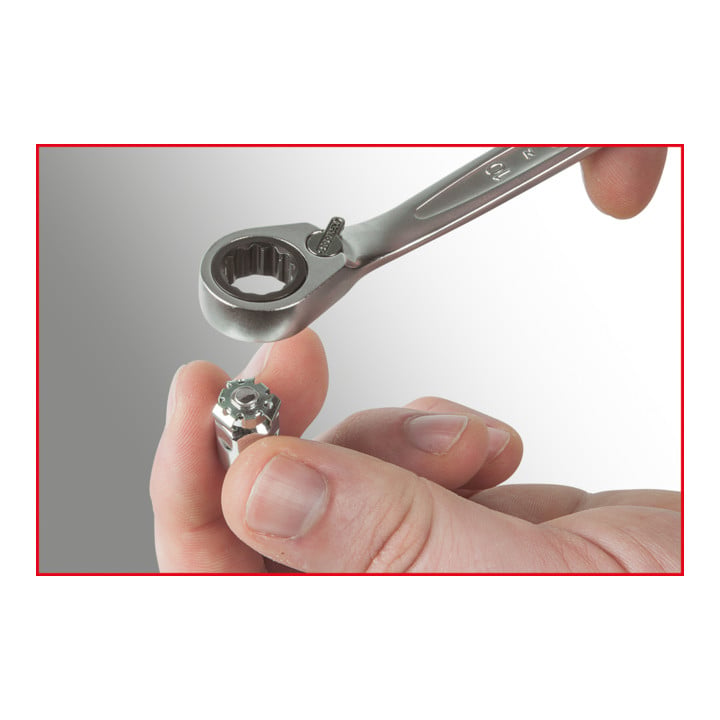 Jeu de clés mixtes à cliquet réversible KS Tools GEARplus 16 pièces