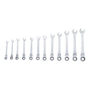 Jeu de clés mixtes à cliquet têtes flexibles 8 - 19 mm 12 pièces BGS Do it yourself-4