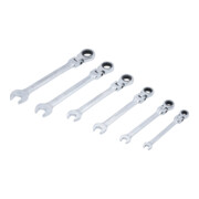 Jeu de clés mixtes à cliquet têtes flexibles 8 - 19 mm 6 pièces BGS Do it yourself-3