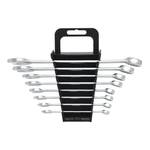 Jeu de clés mixtes coudées, 8 pcs. 8-19mm