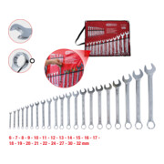 Jeu de clés mixtes coudées KS Tools, 21 pièces 6-32 mm