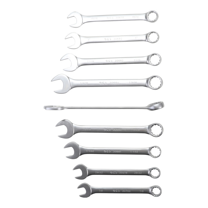 Jeu de clés mixtes en pouce 1/4" - 1.1/4" 25 pièces BGS