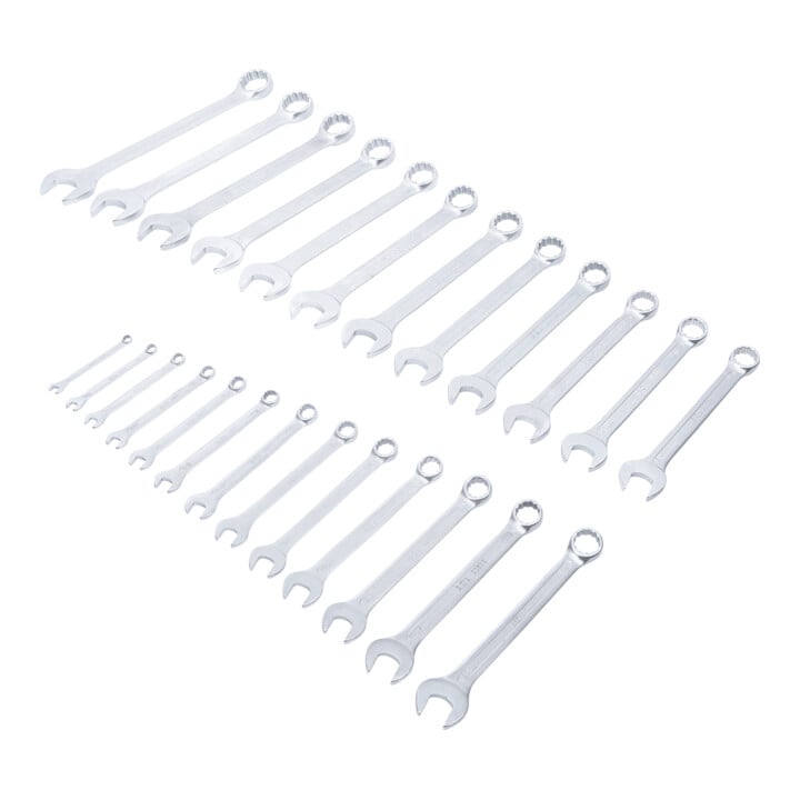 Jeu de clés mixtes en pouce1/4" – 1.1/4" 25 pièces Kraftmann