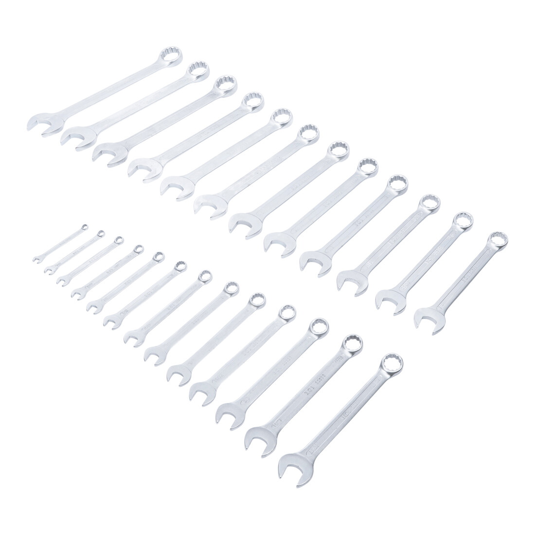 Jeu de clés mixtes en pouce1/4" – 1.1/4" 25 pièces Kraftmann