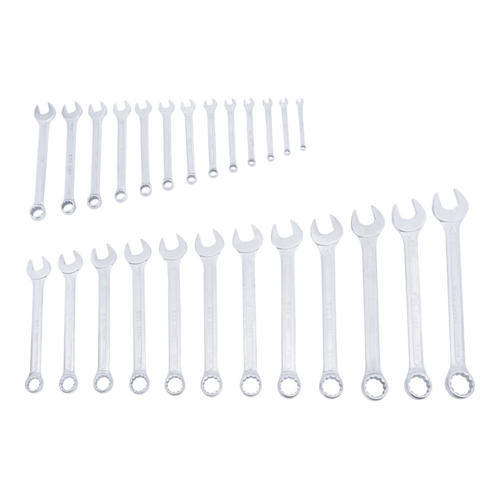 Jeu de clés mixtes en pouce1/4" – 1.1/4" 25 pièces Kraftmann