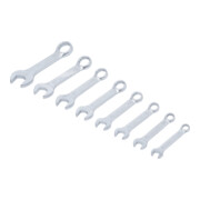 Jeu de clés mixtes en pouces extra courtes 3/8" - 7/8" 8 pièces BGS-2