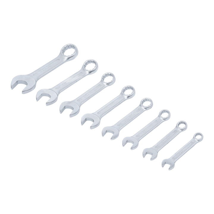 Jeu de clés mixtes en pouces extra courtes 3/8" - 7/8" 8 pièces BGS