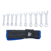 Jeu de clés mixtes extra courtes 10 - 19 mm 10 pièces BGS-2