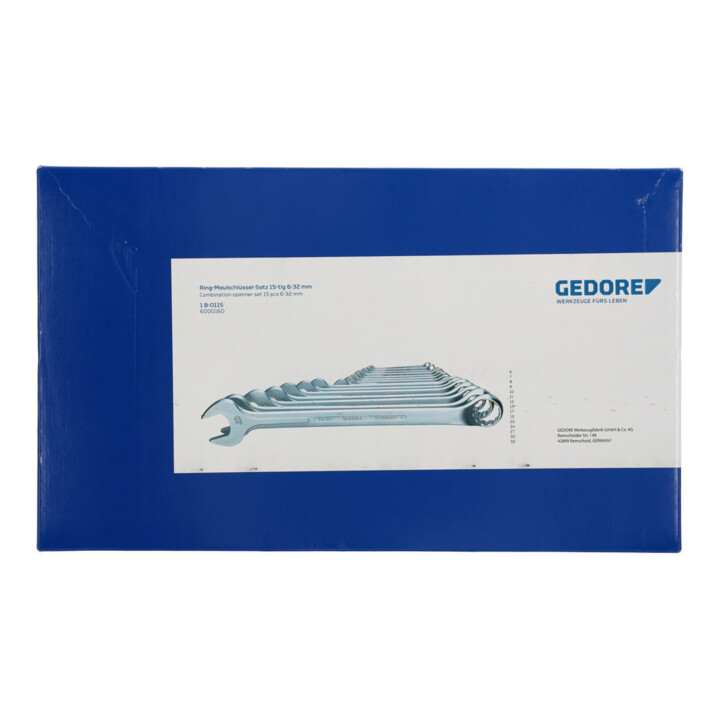 Jeu de clés mixtes Gedore 15 pcs, 6-32 mm